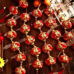 春节2026马年红灯笼连串挂饰新年过年入户门客厅挂件新年氛围装饰
