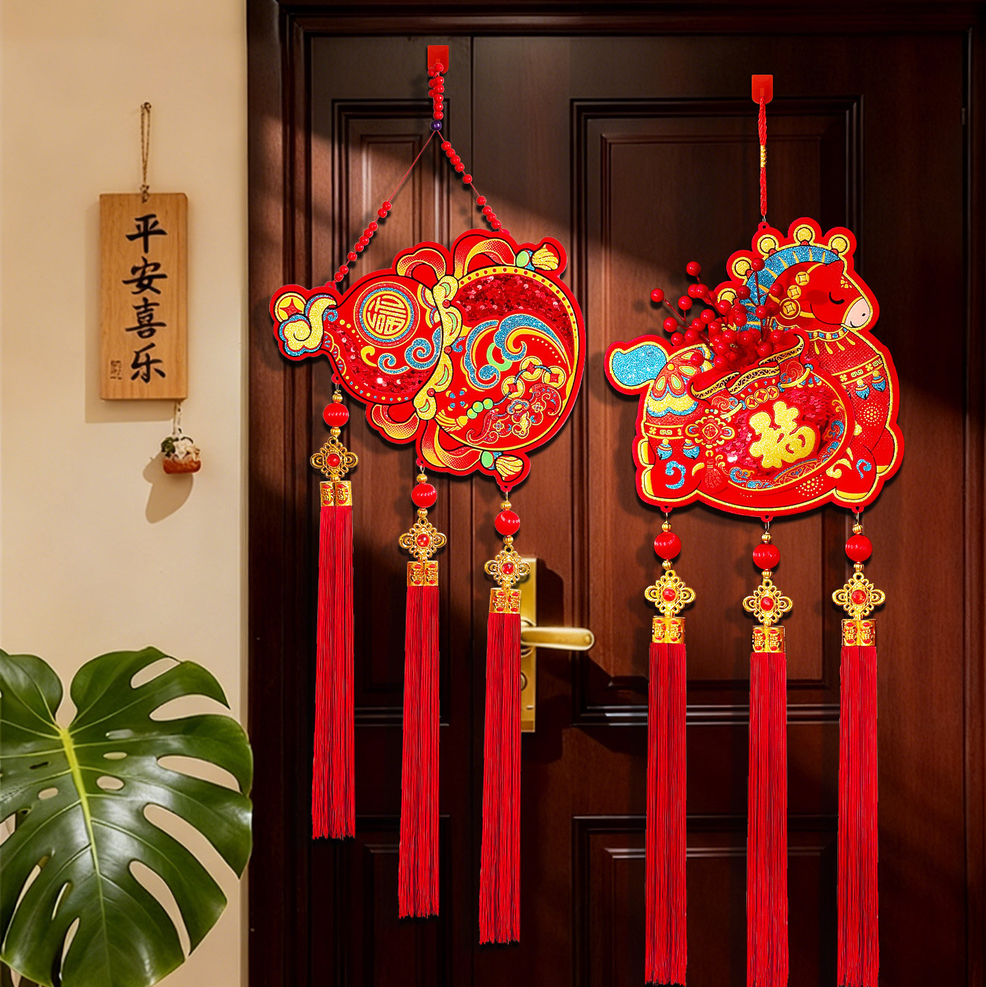 2026马年红果福字挂件春节过年客厅入户大门葫芦生肖挂饰新年装饰,节庆用品/礼品,挂饰/生肖挂饰,淘宝优惠券,粉丝福利购,淘宝优惠卷