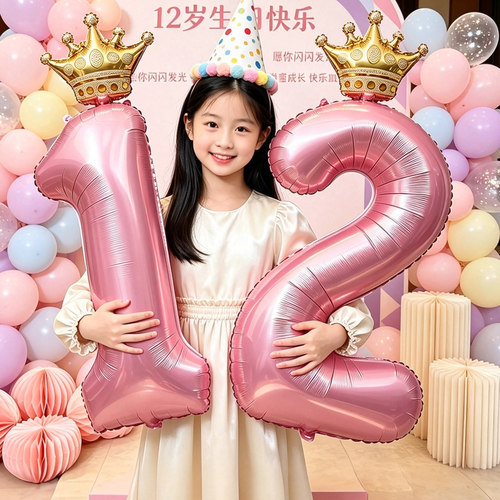 儿童周岁生日仪式感场景布置装饰