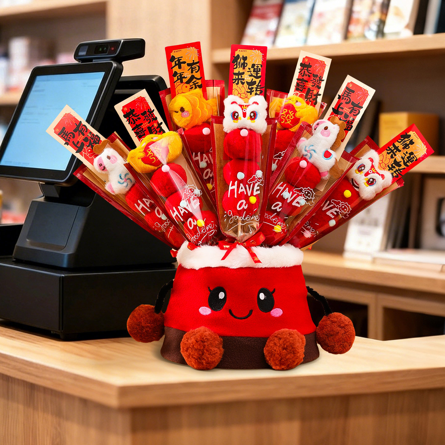 2026马年新年氛围场景布置装饰品过年春节店铺柜台毛绒糖葫芦摆件,节庆用品/礼品,节日装扮用品,淘宝优惠券,粉丝福利购,淘宝优惠卷