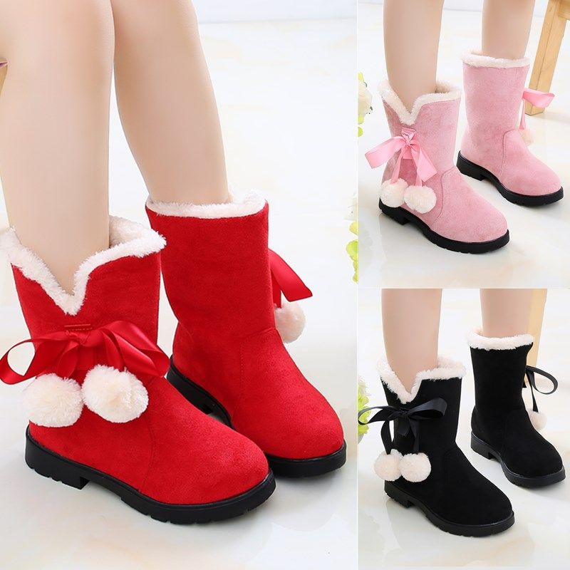 儿童靴女童雪地靴冬季2025新款中大童加绒保暖宝宝公主小女孩短靴,童鞋/婴儿鞋/亲子鞋,雪地靴,淘宝优惠券,粉丝福利购,淘宝优惠卷