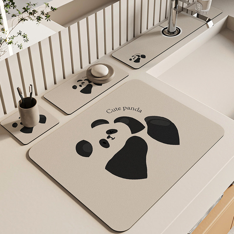 厨房台面沥水垫速干吸水桌面餐具干燥防滑隔热保护垫吸水垫,居家布艺,家用脚垫,淘宝优惠券,粉丝福利购,淘宝优惠卷