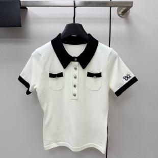 T恤小香风欧货POLO领小个子上衣 短袖 非常市场货 深圳南油高端女装