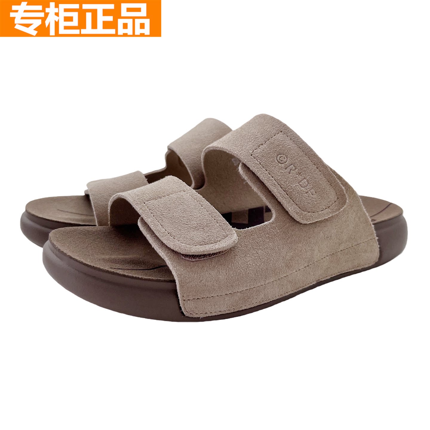 红蜻蜓魔术贴休闲女鞋拖博肯拖