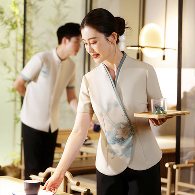 衣研堂高端餐厅工作服夏季