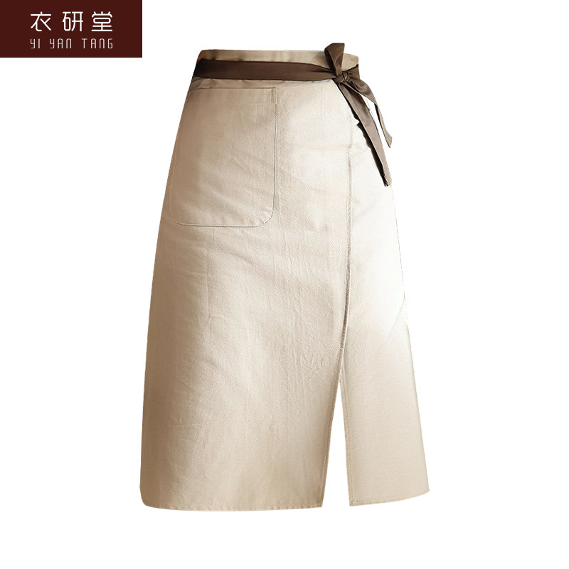 衣研堂西餐厅服务员围裙餐饮咖啡奶茶汉堡店火锅店工作服半身围腰