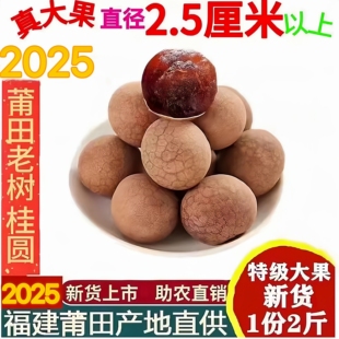 2025福建莆田特产桂圆干2斤包邮12A特级当季龙眼干