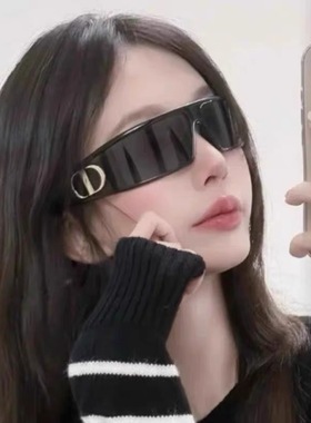 2025新款欧美y2k未来科技感发箍墨镜女高级感网红太阳镜遮阳墨镜