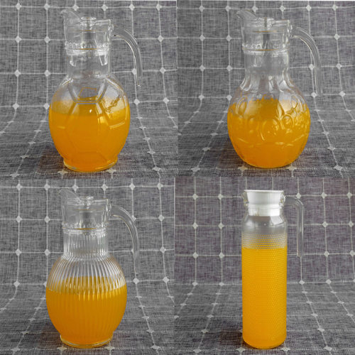 冷水壶凉水壶果汁水壶创意个性球形壶 大小容量玻璃扎壶一件