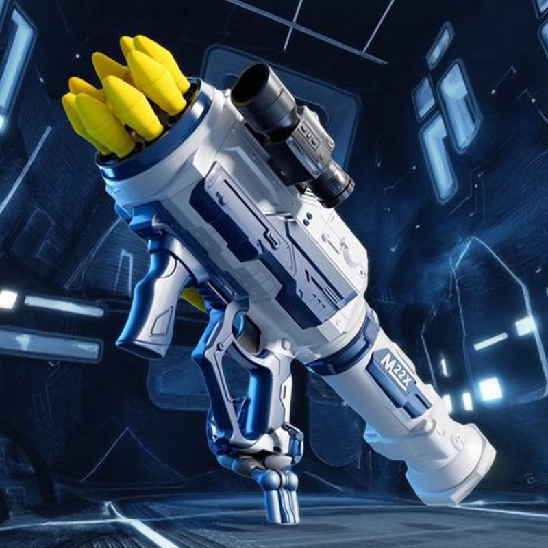 枪玩具和平精英导弹发射器加特林