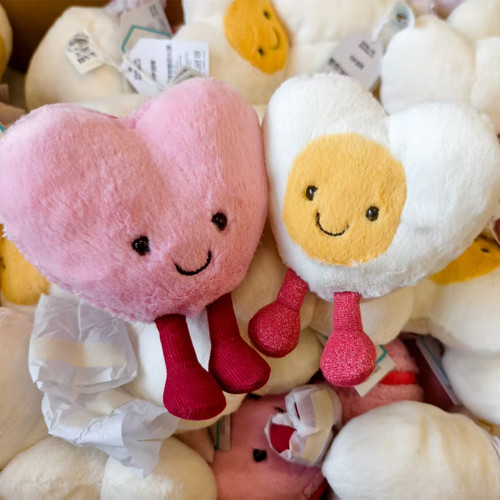 英国jellycat情人节新品毛绒玩偶礼物玫瑰邦尼兔爱心马卡龙现货