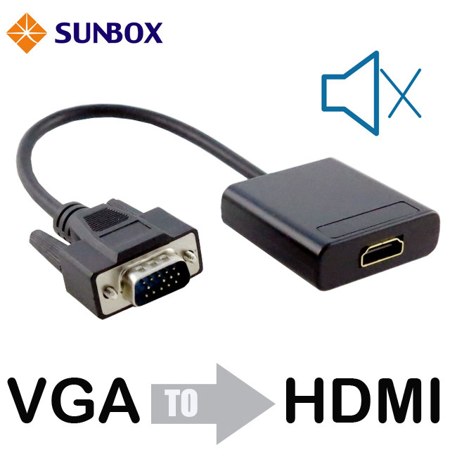 SUNBOX 慧光VGA to HDMI 轉換器台灣製造
