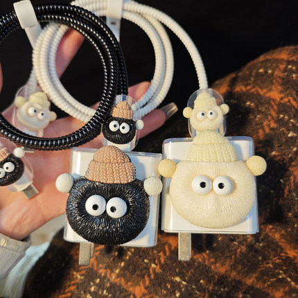 适用红米K50至尊版/note11Tpro+充电器数据线保护套小米12pro绕绳