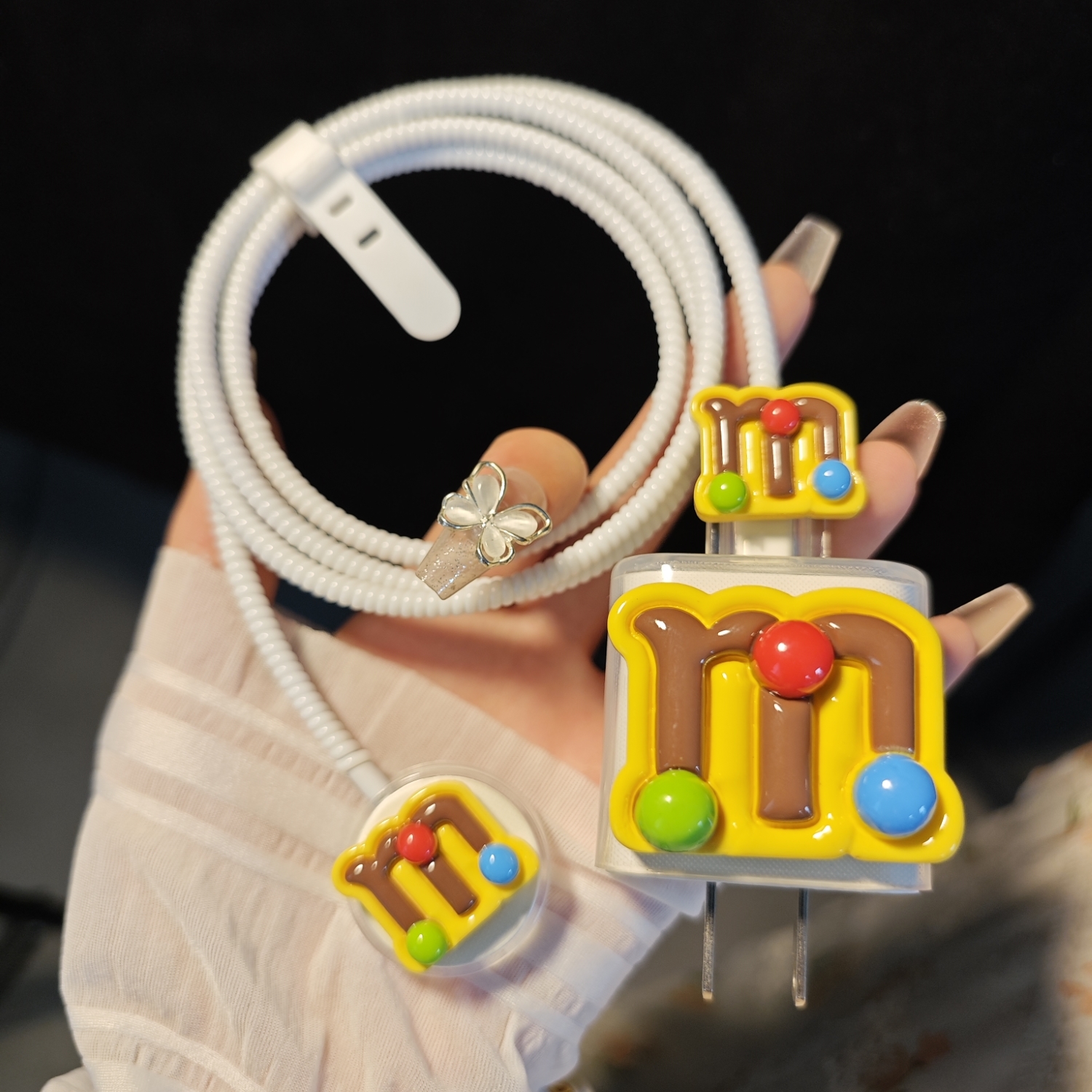 苹果手表S9数据线保护套适用iWatch充电器S8/7/SE/Ultra保护壳20w