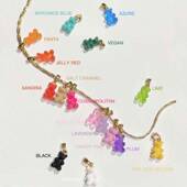 crystal彩色小熊软糖吊坠GD权志龙宋妍霏同款 韩国项链ins男女haze