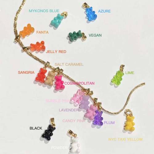 彩色小熊软糖吊坠高性价比
