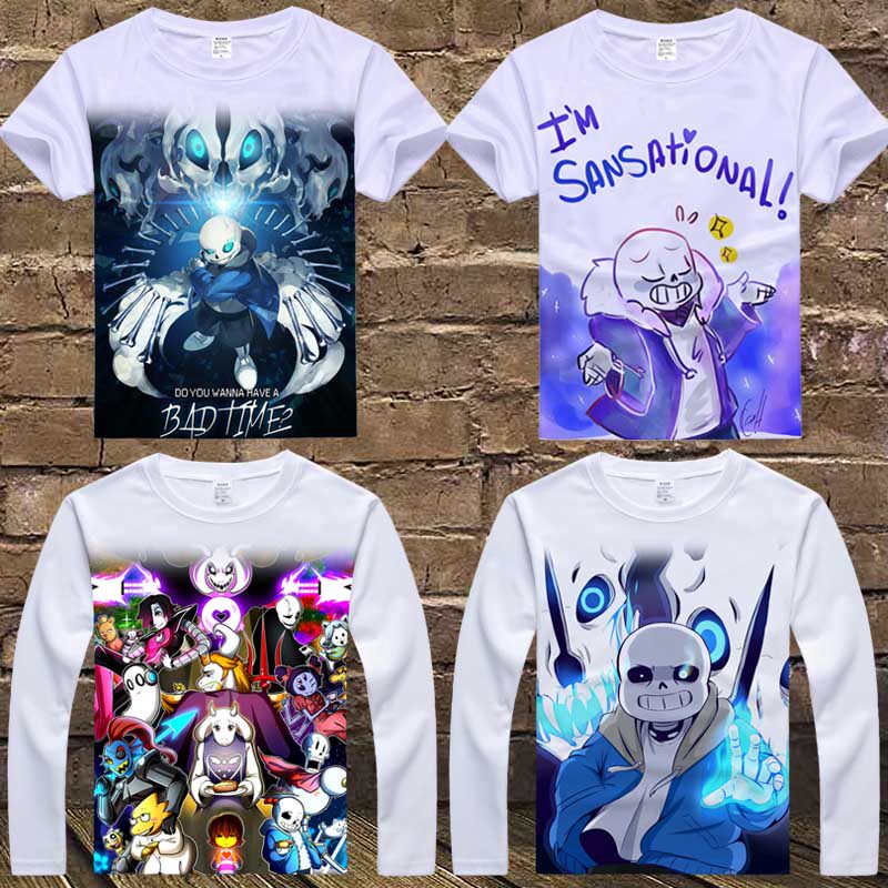 传说之下周边衣服undertale Sans骷髅兄弟t恤长袖短袖夏装儿童 萌象仔童装工厂店 淘优券
