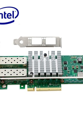 万兆网卡 intel英特尔X520DA2 10G双口光纤网卡E10G42BTDA 英特尔82599  光纤服务器网卡