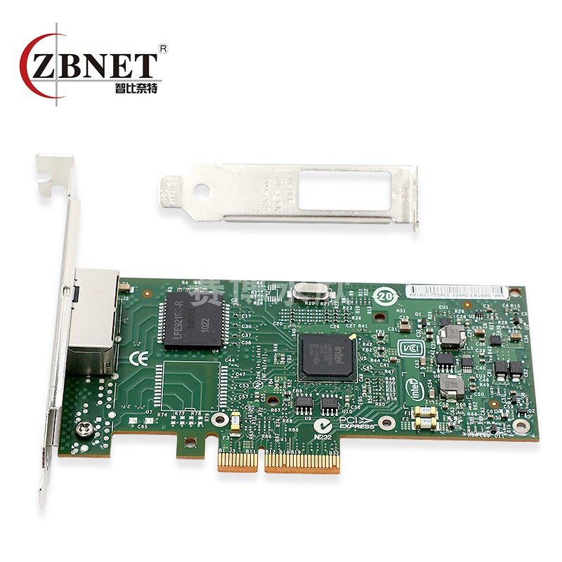 ZBNE原装intelI芯片ZB350T2BLK千兆网 pci-e x4双口服务器网卡