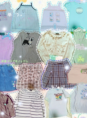 pomponette 中古正品日本带回稀少平成复古可爱女童T恤卫衣现货贵