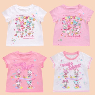 现货钢琴mezzopiano童装女儿服 日系软妹mp可爱甜心小兔字母印