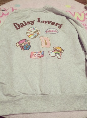 L码73长度62胸围灰色卫衣可爱daisy lovers 小猴卫衣现货贵牌