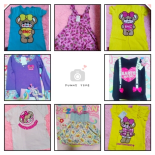 日系earthmigic夏款福利情况短袖短裤纯棉柔软透气款中古正品