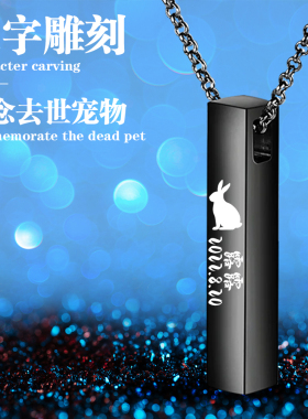 来图定制宠物毛发吊坠骨灰项链