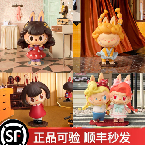 复古理发店手办盲盒labubu