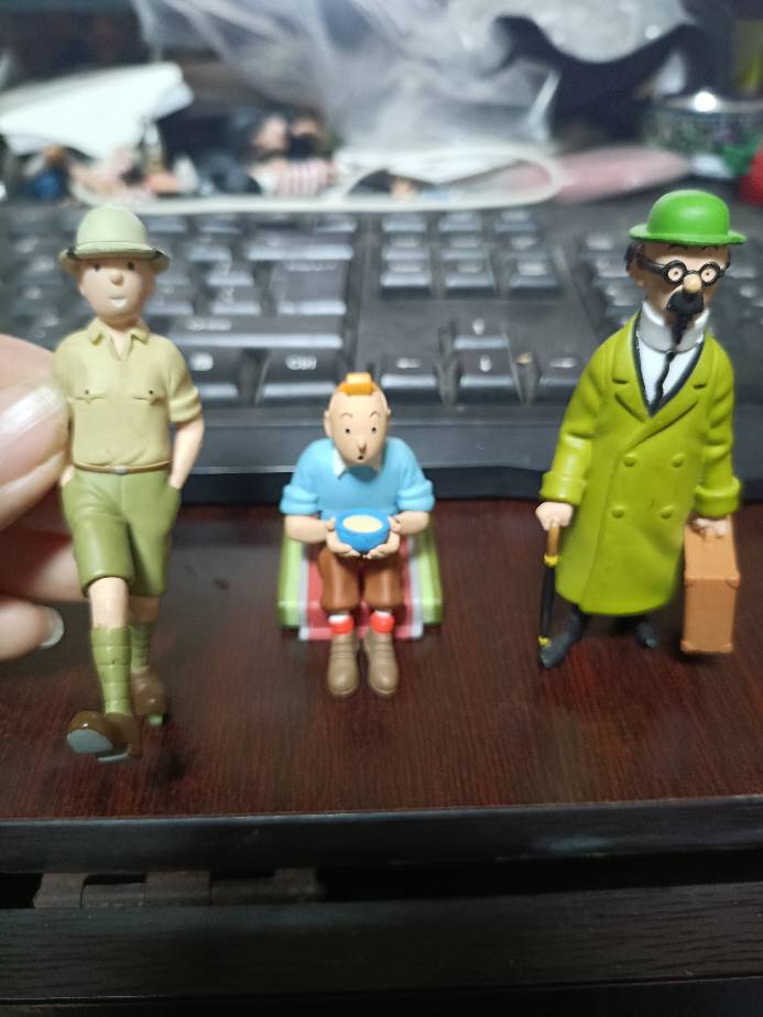 老版散货TINTIN丁丁历险记周边公仔模型玩具人偶手办摆件收藏装饰