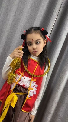 魔童降世哪咤扮演clos演出服同款衣服儿童角色装摄影服装哪吒道具