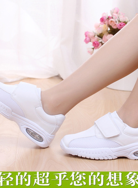 正品日本护士鞋搭扣气垫超轻舒适运动平底韩版休闲医院透气女鞋