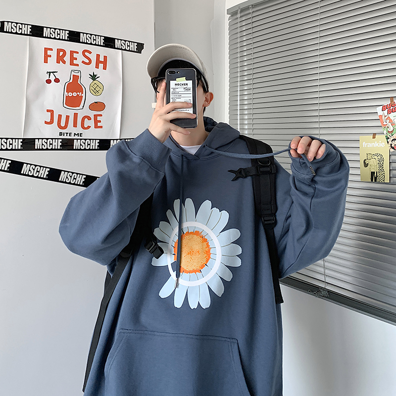 Autumn Daisy hooded Pullover Sweater