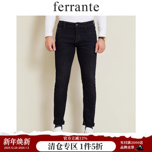6023 牛仔裤 休闲秋男刺绣棉涤老钱风五袋款 ferrante费兰特意式