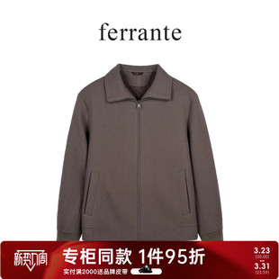 男老钱风毛呢绵羊毛夹克外套3082 冬季 ferrante费兰特 专柜同款