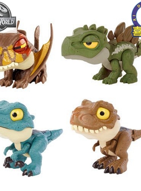 正版环球影城侏罗纪世界迷你手指恐龙翼龙剑龙霸王龙咬指男孩玩具