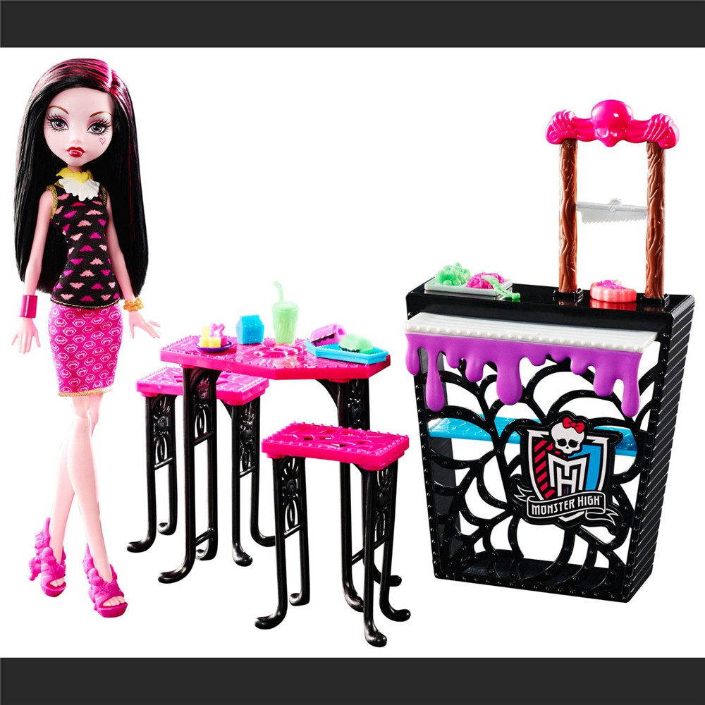 正版美泰精灵怪物高中血妞下午茶套装 Monster high drculaura