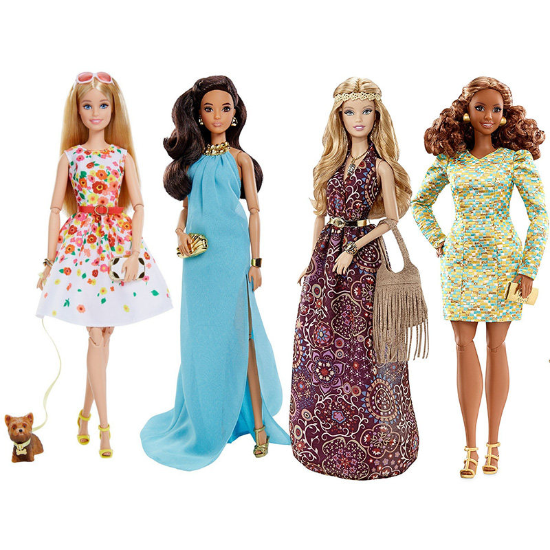正版波西米亚芭比娃娃barbie look街拍靓装12多关节可动女孩玩具