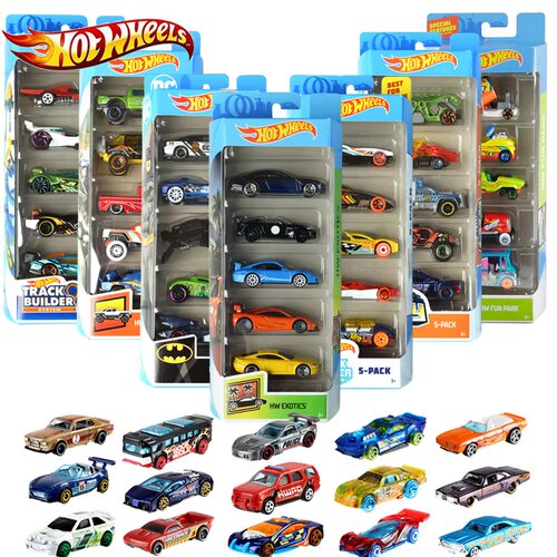 风火轮hotwheels城市蝙蝠侠五连包1/64汽车模型1:64玩具礼物1806