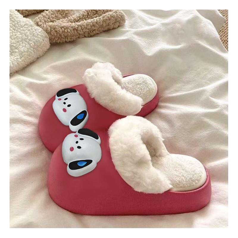 棉拖鞋女秋冬外穿新款可爱卡通保暖防滑可拆洗加厚居家家用毛毛拖