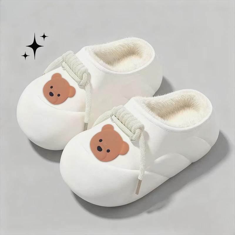 休闲棉拖鞋2025年爆款冬季室内防滑耐磨毛绒保暖女童可外穿拖鞋