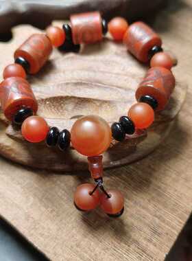 天然西藏男女款风化包浆手串原石