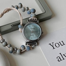 民族风编织绳串珠手链手表女款初高中学生ins小众森复古手饰优雅