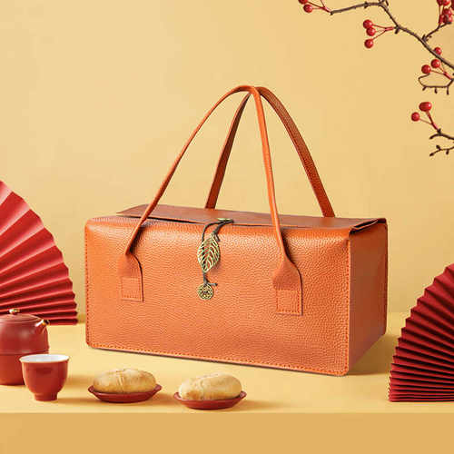 手提皮质中秋月饼伴伴手礼