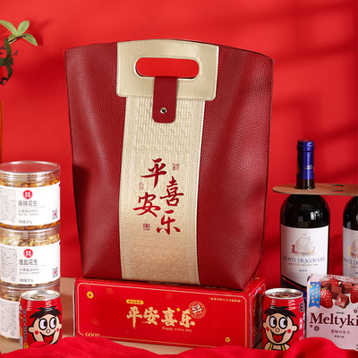 高档红酒礼盒双支装手提袋定制