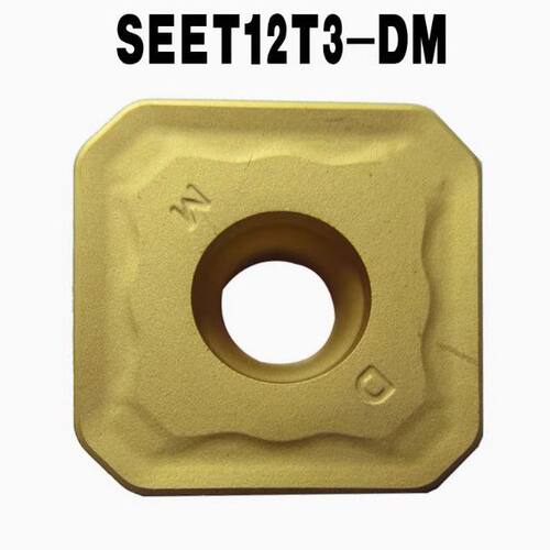 45度四方形数控面铣刀片SEET12T3-DM YBC301 YBG202 302黄色钢件