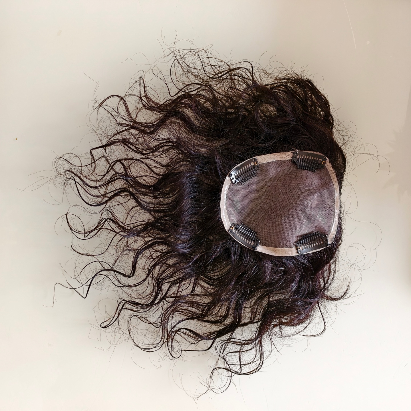 全真发蓬松遮白发无痕隐形卷发片