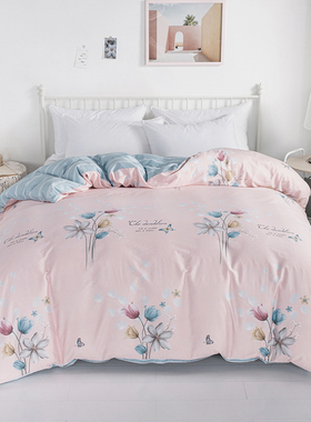 100%全棉被套单件纯棉被罩150x200x230x180被子套卡通双人简约