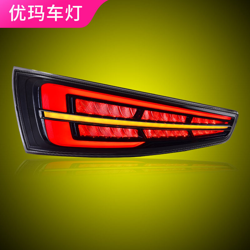 专用于奥迪q3尾灯总成13-18款奥迪q3改装led流水转向尾灯总成