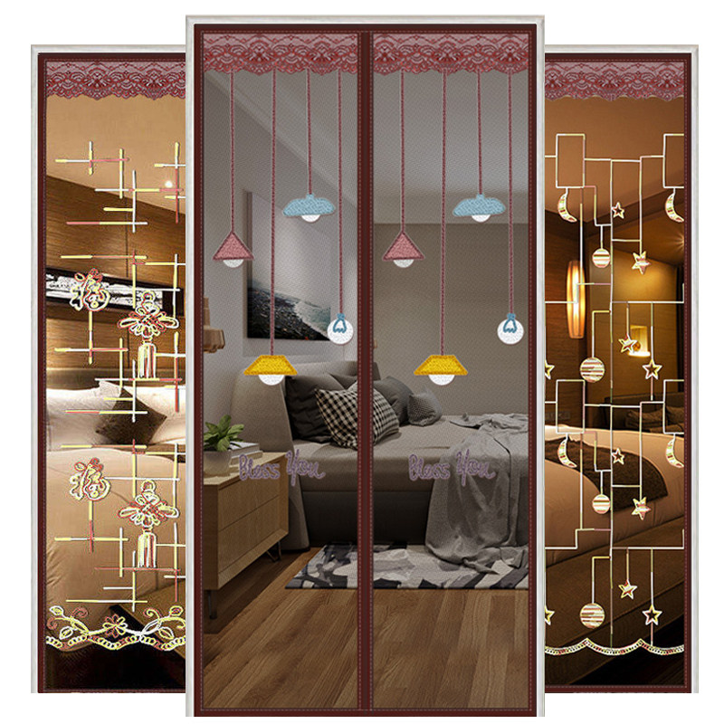Mosquito control door curtain screen window Velcro Shamen summer summer household partition Punch holes magnet Mosquito netin the Home Fabric , Curtains and curtain accessories , Curtain  category - from Buy2taobao.com to provide professional Taobao agent buy service